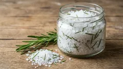  A mixture of coarse salt and rosemary: why it is recommended and what it is used for.